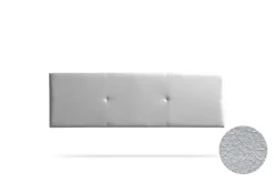 Moonia Tête de Lit Tapisée ALMA Simili cuir 145x50x5 cm - Argent -