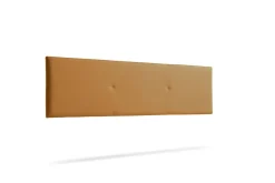 Moonia Tête de Lit Tapisée ALMA Simili cuir 115x50x5 cm - Marron Clair -