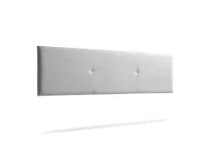 Moonia Tête de Lit Tapisée ALMA Simili cuir 160x50x5 cm - Argent -