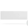 Moonia Tête de Lit Tapisée ALMA Simili cuir 130x50x5 cm - Blanc - Discount