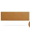 Moonia Tête de Lit Tapisée ALTEA Simili cuir 145x50x5 cm - Marron Clair -