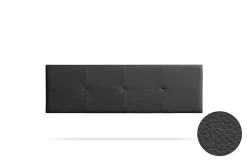 Moonia Tête de Lit Tapisée ALTEA Simili cuir 100x50x5 cm - Noir -