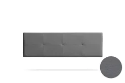 Moonia Tête de Lit Tapisée ALTEA Simili cuir 130x50x5 cm - Gris Foncé - New