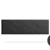 Moonia Tête de Lit Tapisée ALTEA Simili cuir 90x50x5 cm - Noir -