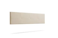 Moonia Tête de Lit Tapisée ALTEA Simili cuir 145x50x5 cm - Blanc Cassé - Hot