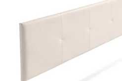 Moonia Tête de Lit Tapisée ALTEA Simili cuir 130x50x5 cm - Beige - Sale