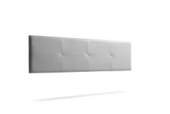 Moonia Tête de Lit Tapisée ALTEA Simili cuir 145x50x5 cm - Argent - Discount