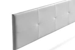 Moonia Tête de Lit Tapisée ALTEA Simili cuir 145x50x5 cm - Argent - Discount