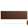 Moonia Tête de Lit Tapisée ALTEA Simili cuir 115x50x5 cm - Marron - Outlet