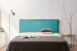 Moonia Tête de Lit Tapisée MODENA Aqualine 145x55x8 cm - Turquoise - Online