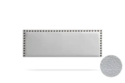 Moonia Tête de Lit Tapisée MODENA Simili cuir 130x55x8 cm - Argent - Best