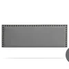 Moonia Tête de Lit Tapisée MODENA Simili cuir 100x55x8 cm - Gris Foncé -