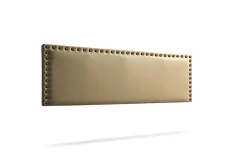Moonia Tête de Lit Tapisée MODENA Simili cuir 115x55x8 cm - Or -