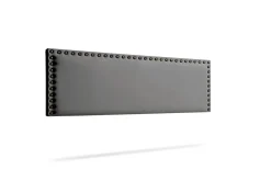 Moonia Tête de Lit Tapisée MODENA Simili cuir 160x55x8 cm - Gris Foncé - Outlet