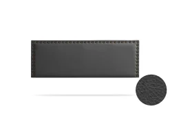Moonia Tête de Lit Tapisée MODENA Simili cuir 115x55x8 cm - Noir -