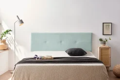 Moonia Tête de Lit Tapisée NAPOLI Aqualine 160x50x5 cm - Vert Aqua - Outlet