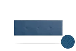 Moonia Tête de Lit Tapisée NAPOLI Simili cuir 160x50x5 cm - Bleu Foncé -