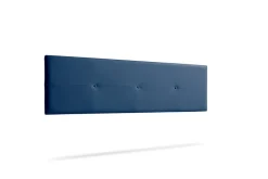 Moonia Tête de Lit Tapisée NAPOLI Simili cuir 160x50x5 cm - Bleu Foncé -