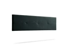 Moonia Tête de Lit Tapisée NAPOLI Aqualine 170x50x5 cm - Noir - Hot