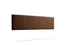 Moonia Tête de Lit Tapisée NAPOLI Simili cuir 130x50x5 cm - Marron -