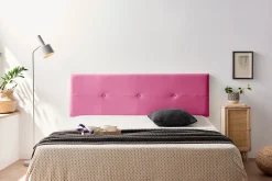 Moonia Tête de Lit Tapisée NAPOLI Simili cuir 115x50x5 cm - Rose -