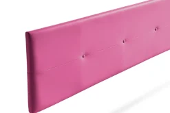 Moonia Tête de Lit Tapisée NAPOLI Simili cuir 115x50x5 cm - Rose -