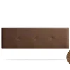 Moonia Tête de Lit Tapisée NAPOLI Simili cuir 115x50x5 cm - Marron -