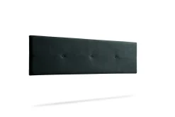 Moonia Tête de Lit Tapisée NAPOLI Aqualine 160x50x5 cm - Noir -
