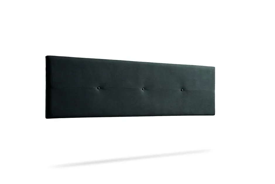 Moonia Tête de Lit Tapisée NAPOLI Aqualine 160x50x5 cm - Noir -