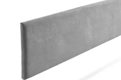 Moonia Tête de Lit Tapisée NOVA Aqualine 170x50x5 cm - Gris Clair -