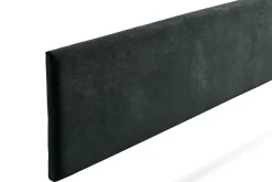 Moonia Tête de Lit Tapisée NOVA Aqualine 130x50x5 cm - Noir -