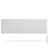 Moonia Tête de Lit Tapisée NOVA Simili cuir 160x50x5 cm - Blanc -