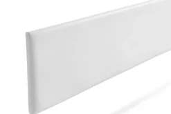 Moonia Tête de Lit Tapisée NOVA Simili cuir 160x50x5 cm - Blanc -