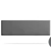 Moonia Tête de Lit Tapisée NOVA Simili cuir 160x50x5 cm - Gris Foncé -