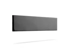 Moonia Tête de Lit Tapisée NOVA Simili cuir 160x50x5 cm - Gris Foncé -