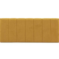 Vs Venta-Stock Tête de lit tapissée Creta 150x60 cm Couleur Moutarde, 8 cm d'épaisseur New