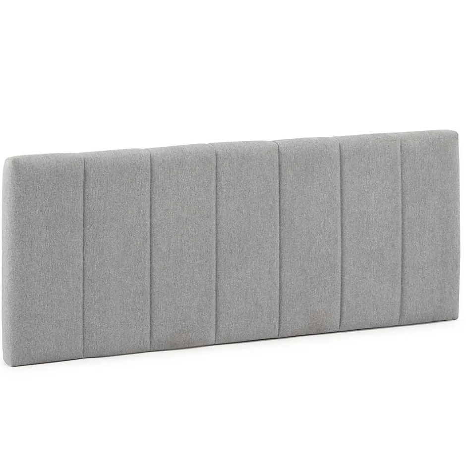 Vs Venta-Stock Tête de lit tapissée Creta 160x60 cm Couleur Gris, 8 cm d'épaisseur