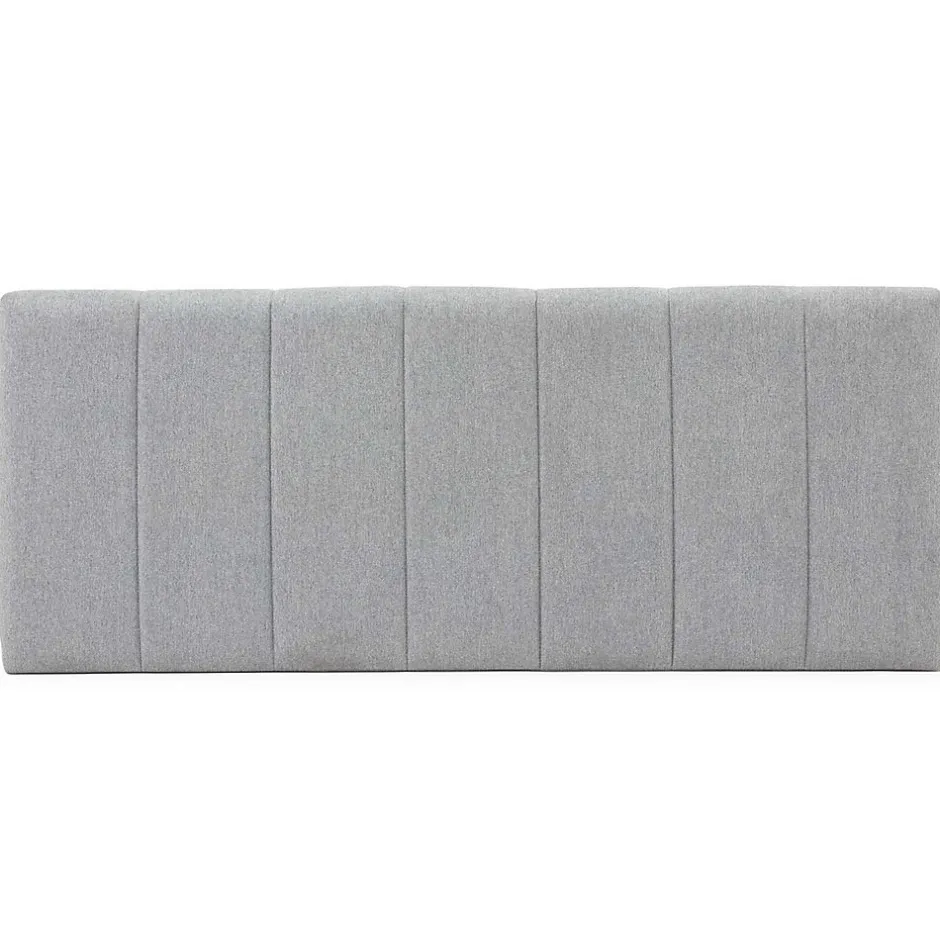 Vs Venta-Stock Tête de lit tapissée Creta 160x60 cm Couleur Gris, 8 cm d'épaisseur