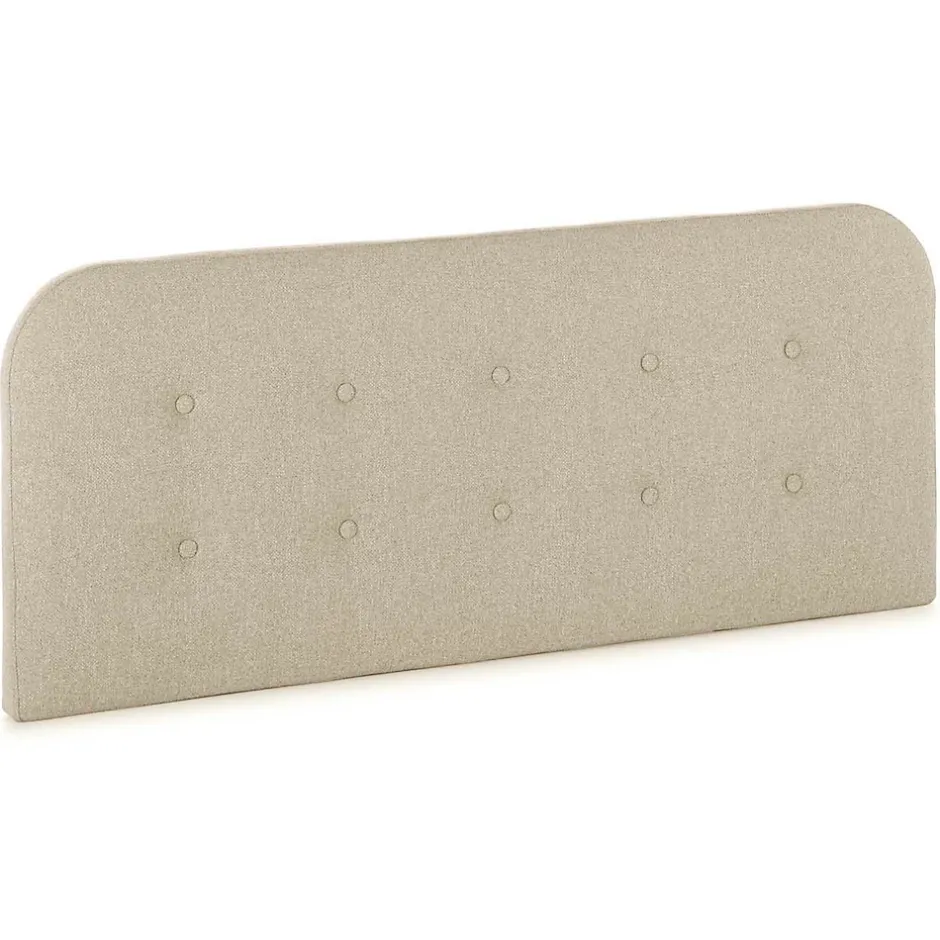 Vs Venta-Stock Tête de lit tapissée Saona 150x60 cm Couleur Beige, 8 cm d'épaisseur Outlet