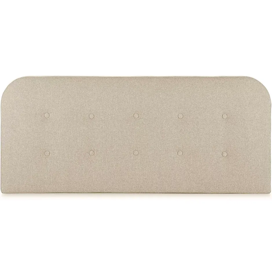 Vs Venta-Stock Tête de lit tapissée Saona 150x60 cm Couleur Beige, 8 cm d'épaisseur Outlet
