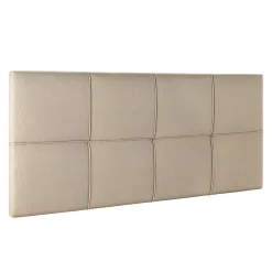 Vs Venta-Stock Tête de lit tapissée Sicilia 160x60 cm Beige Outlet