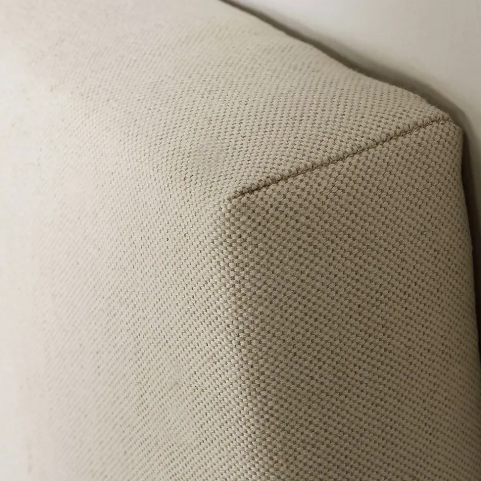 Vs Venta-Stock Tête de lit tapissée Tagomago 140x60 cm de Lin Naturel, 8 cm d'épaisseur Sale
