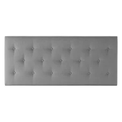 Vs Venta-Stock Tête de lit tapissée Turin 160x60 cm Gris Hot