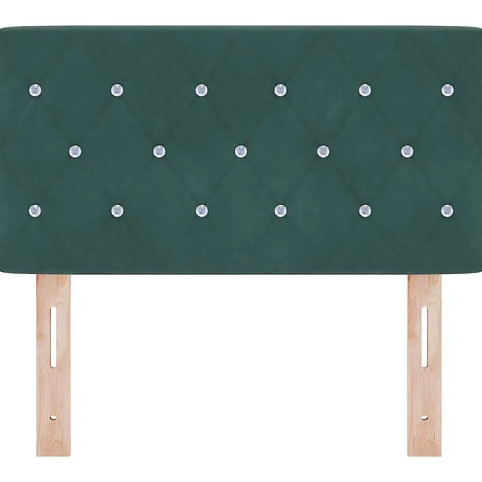 Vidaxl Tête de lit Vert foncé 80 cm Velours