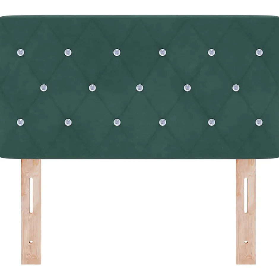 Vidaxl Tête de lit Vert foncé 80 cm Velours