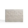 Eccox Tête de lit Zafiro pour lit 105 en tissu gris blanc 115x115x8.
