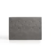 Eccox Tête de lit Zafiro pour lit 100 en tissu gris 115x115x8.