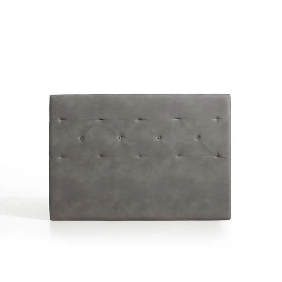 Eccox Tête de lit Zafiro pour lit 100 en tissu gris 115x115x8.