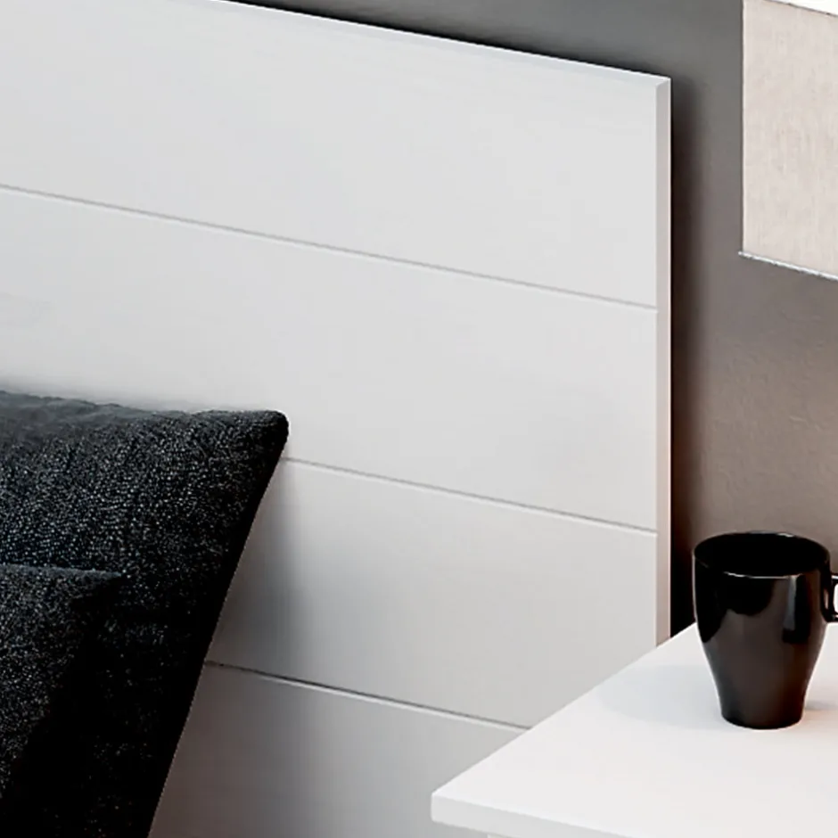 Venprodin - Tête de lit en bois 150 cm Magda 156x45 blanc