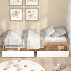 Vicco Lit denfant Blanc/Artisan 90x200 cm sans matelas Sale